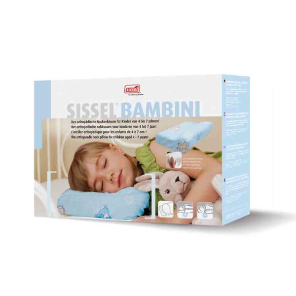 讓父母安心的SISSEL®Bambini 兒童健康枕 減少翻身 純棉外罩 枕芯可手洗